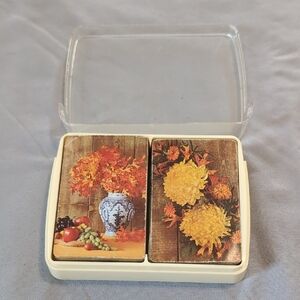 Vintage Congress Double Deck Autumn Fall Leaves Playing Cards